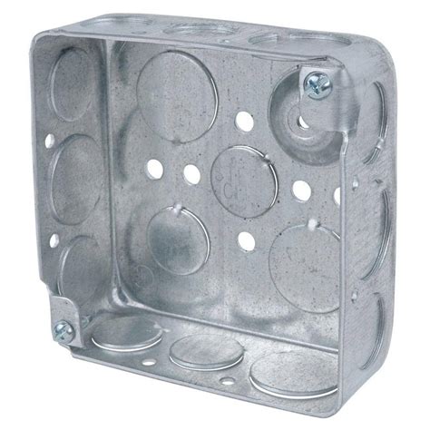 4 x 1 2 round metal box|4 metal electrical outlet box.